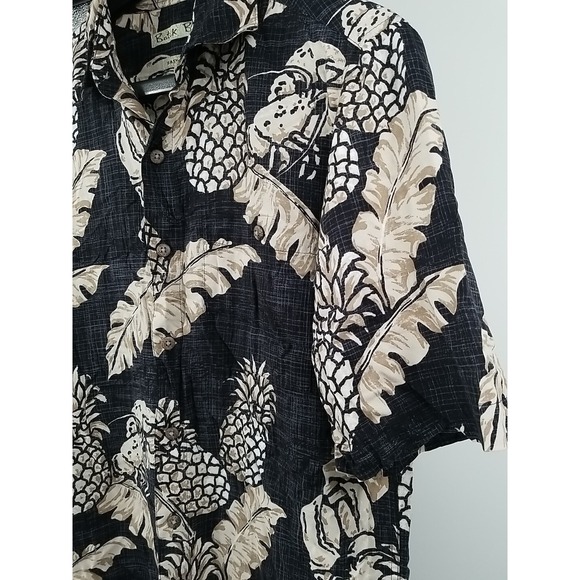 Batck Bay Hawaiian Rayon Mens Shirt Size Small‎ Shirt Sleeve Pineapple Crawfish - Picture 4 of 6